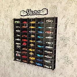 Pleksi Kapak 1/64 Hotwheels Matchbox Oyuncak Hobi Koleksiyon Model,Akrilik Kapaklı Araba Rafı