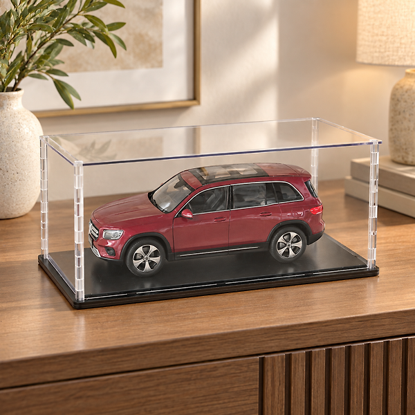 1:18 Diecast Akrilik Sergileme Kutusu 5’li Paket, Şeffaf Pleksi Vitrin 32,5x16x12 cm İç Boyut