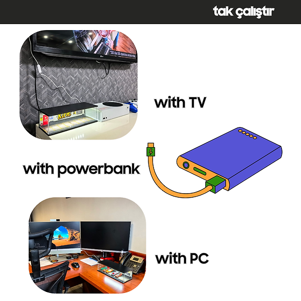 Diorama Garaj 1/64 Ölçek 8, LED Işıklı USB Kablolu Model Araba Pleksi Kapaklı Dekoratif Vitrin