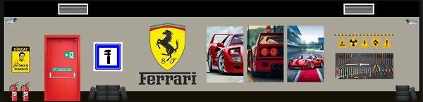 Diorama Garaj 1/64 Ölçek 8, LED Işıklı USB Kablolu Model Araba Pleksi Kapaklı Dekoratif Vitrin FERR-1