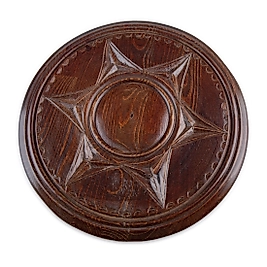 El yapımı ahşap tavan madalyonu, Masif Ahşap Oymalı el yapımı tavan göbeği