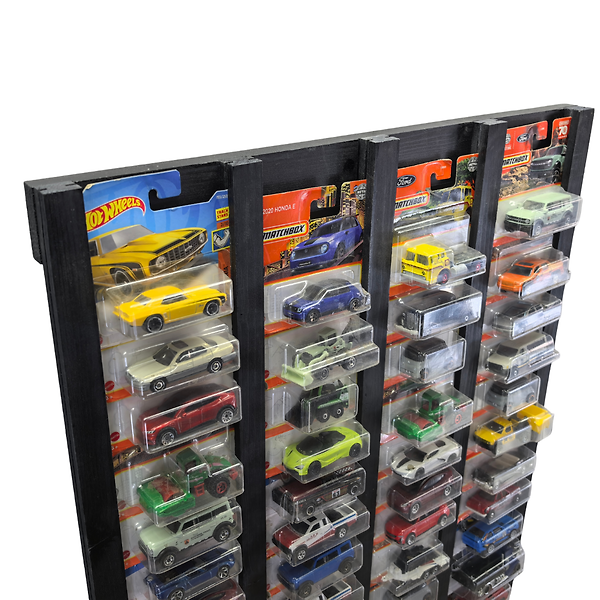 Regular Kart Rafı, Doğal Ahşap Regular Kart Sergileme Vitrini, Kutusunda Card Oyuncak Araba rafı Siyah
