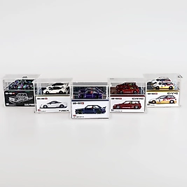 5li Set Kaido House, Mini GT  1:64 Ölçekli DieCast Model Arabalar Akrilik Koruyucu Vitrin