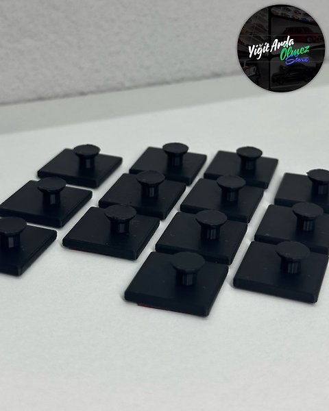 Kartonetli Model Arabalar İçin Duvar Askısı (25'li Paket) – Siyah