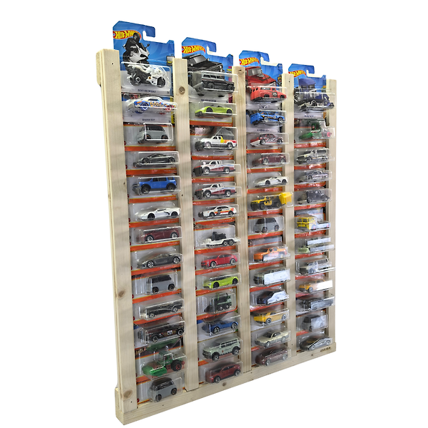 Regular Kart Rafı, Doğal Ahşap Regular Kart Sergileme Vitrini, Kutusunda Card Oyuncak Araba rafı-Natural