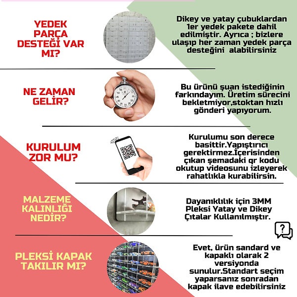 Pleksi Kapaklı 1:64 Metal Arabalarla Uyumlu,Akrilik Oyuncak 50 araçlık Pleksi Araba Vitrini, Rafı Siyah-Şeffaf