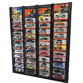 Regular Kart Rafı, Doğal Ahşap Regular Kart Sergileme Vitrini, Kutusunda Card Oyuncak Araba rafı Siyah