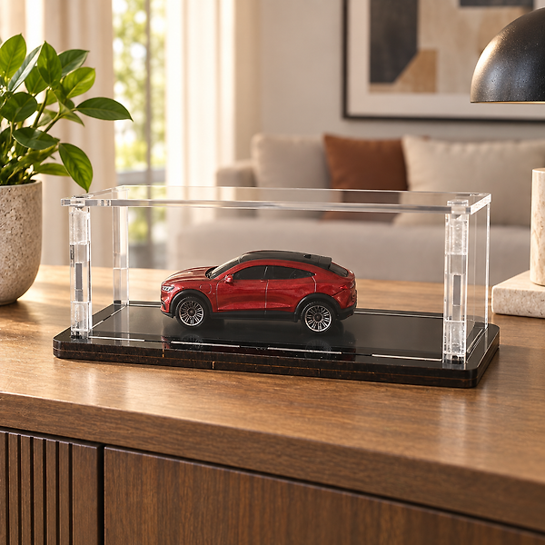 1:64 Diecast Akrilik Sergileme Kutusu 5’li Paket, Şeffaf Pleksi Vitrin 12x5x5 cm İç Boyut