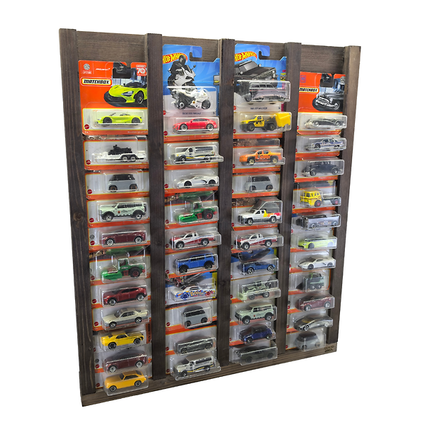 Regular Kart Rafı, Doğal Ahşap Regular Kart Sergileme Vitrini, Kutusunda Card Oyuncak Araba rafı Ceviz